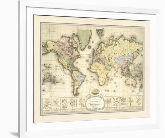 World Spice Trade Map-The Vintage Collection-Framed Giclee Print