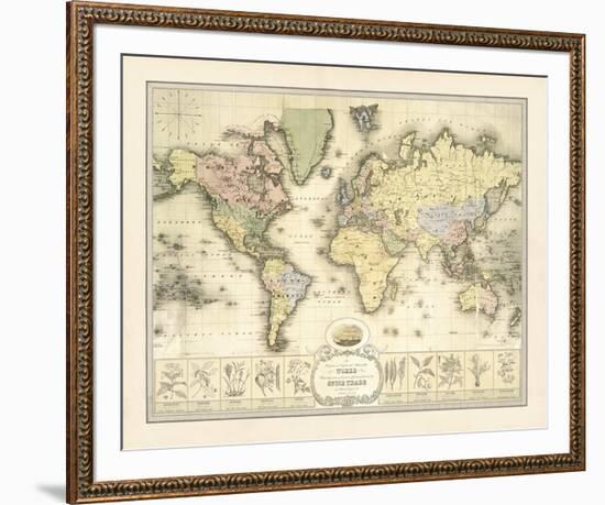 World Spice Trade Map-The Vintage Collection-Framed Giclee Print