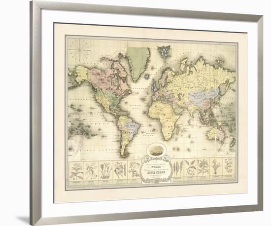 World Spice Trade Map-The Vintage Collection-Framed Giclee Print