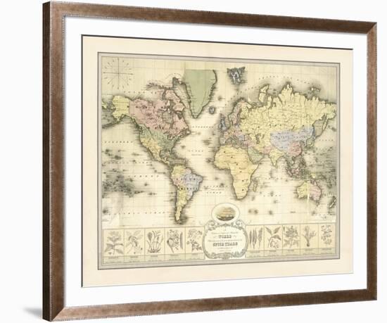 World Spice Trade Map-The Vintage Collection-Framed Giclee Print