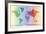 World Time Zone Map-Tom Frazier-Framed Giclee Print