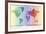 World Time Zone Map-Tom Frazier-Framed Giclee Print