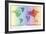 World Time Zone Map-Tom Frazier-Framed Giclee Print