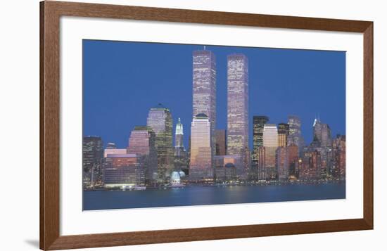 World Trade Center 1973-2001-Richard Berenholtz-Framed Art Print