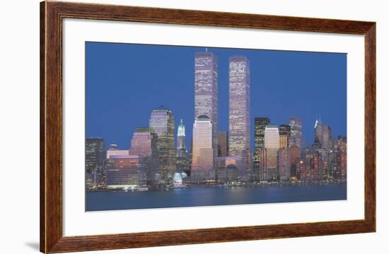 World Trade Center 1973-2001-Richard Berenholtz-Framed Art Print