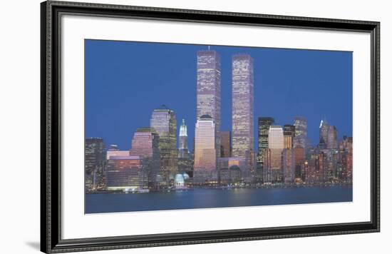 World Trade Center 1973-2001-Richard Berenholtz-Framed Art Print