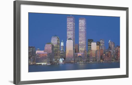 World Trade Center 1973-2001-Richard Berenholtz-Framed Art Print