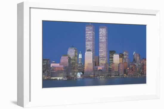 World Trade Center 1973-2001-Richard Berenholtz-Framed Art Print