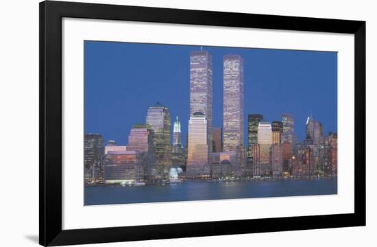 World Trade Center 1973-2001-Richard Berenholtz-Framed Art Print