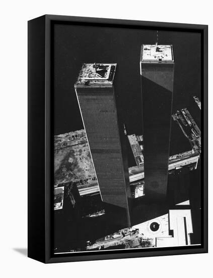 World Trade Center 1973-David Pickoff-Framed Premier Image Canvas