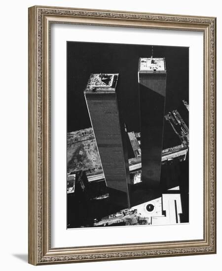 World Trade Center 1973-David Pickoff-Framed Photographic Print