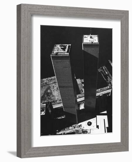 World Trade Center 1973-David Pickoff-Framed Photographic Print