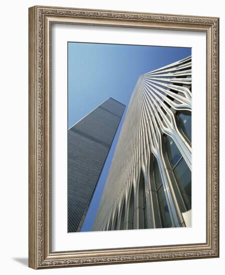 World Trade Center's Twin Towers, Prior to 11 September 2001, Manhattan, New York City, USA-Rawlings Walter-Framed Photographic Print