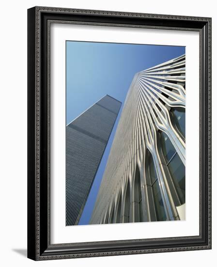 World Trade Center's Twin Towers, Prior to 11 September 2001, Manhattan, New York City, USA-Rawlings Walter-Framed Photographic Print