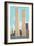 World Trade Center Towers, New York City-null-Framed Art Print