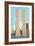 World Trade Center Towers, New York City-null-Framed Premium Giclee Print