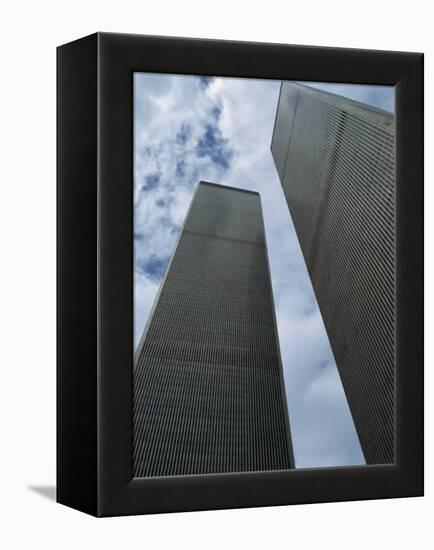 World Trade Center Twin Towers, Destroyed 11 September 2001, Manhattan, New York City, USA-Fraser Hall-Framed Premier Image Canvas