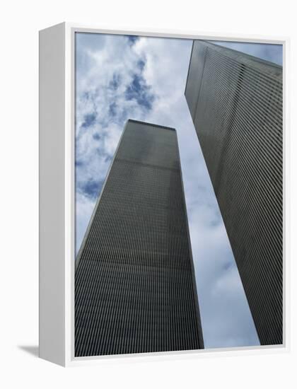 World Trade Center Twin Towers, Destroyed 11 September 2001, Manhattan, New York City, USA-Fraser Hall-Framed Premier Image Canvas