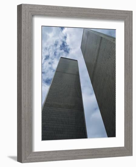 World Trade Center Twin Towers, Destroyed 11 September 2001, Manhattan, New York City, USA-Fraser Hall-Framed Photographic Print