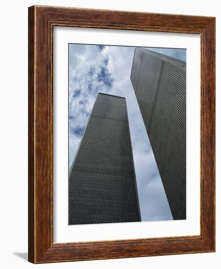 World Trade Center Twin Towers, Destroyed 11 September 2001, Manhattan, New York City, USA-Fraser Hall-Framed Photographic Print