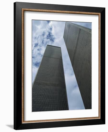 World Trade Center Twin Towers, Destroyed 11 September 2001, Manhattan, New York City, USA-Fraser Hall-Framed Photographic Print