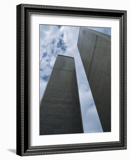 World Trade Center Twin Towers, Destroyed 11 September 2001, Manhattan, New York City, USA-Fraser Hall-Framed Photographic Print