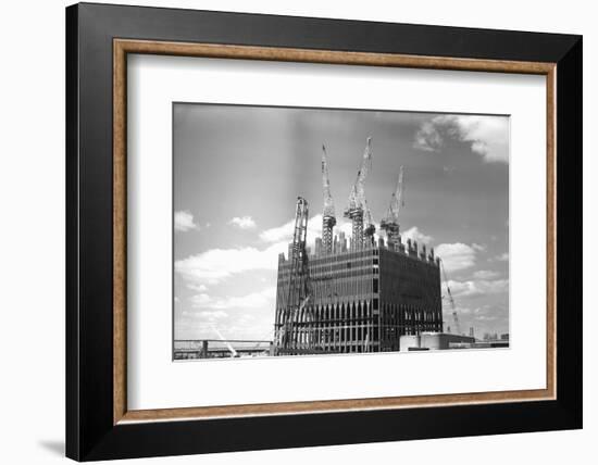 World Trade Center under Construction-Philip Gendreau-Framed Photographic Print