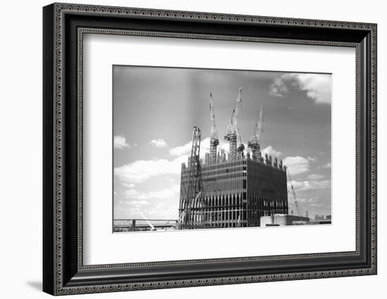 World Trade Center under Construction-Philip Gendreau-Framed Photographic Print