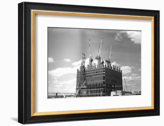 World Trade Center under Construction-Philip Gendreau-Framed Photographic Print