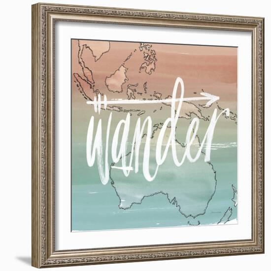 World Traveler I Neutral-Sara Zieve Miller-Framed Art Print