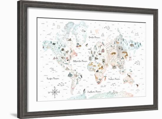 World Traveler I-Laura Marshall-Framed Art Print