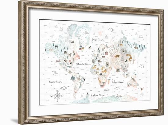 World Traveler I-Laura Marshall-Framed Art Print