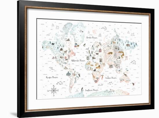 World Traveler I-Laura Marshall-Framed Art Print