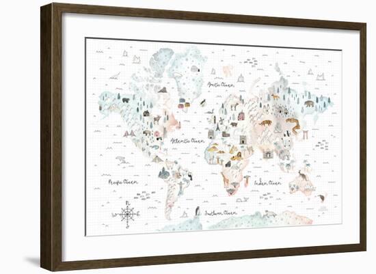 World Traveler I-Laura Marshall-Framed Art Print