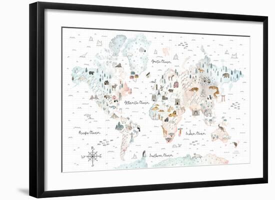 World Traveler I-Laura Marshall-Framed Art Print