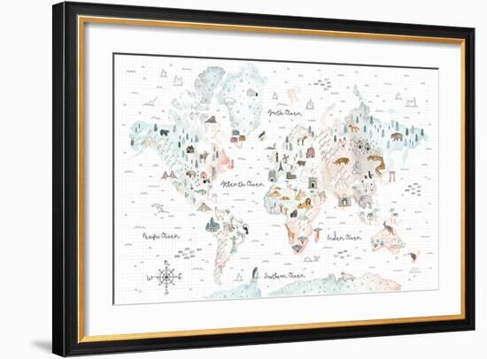 World Traveler I-Laura Marshall-Framed Art Print