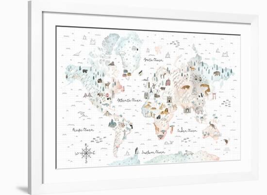 World Traveler I-Laura Marshall-Framed Art Print