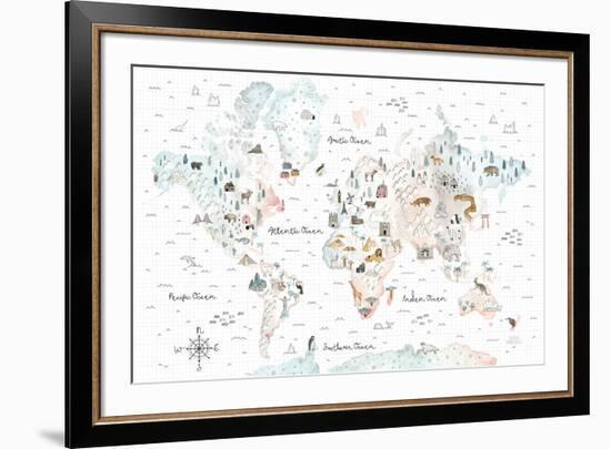 World Traveler I-Laura Marshall-Framed Art Print