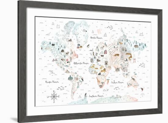 World Traveler I-Laura Marshall-Framed Art Print