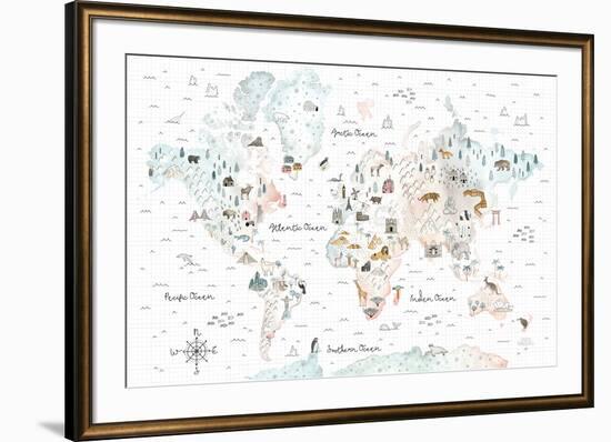 World Traveler I-Laura Marshall-Framed Art Print