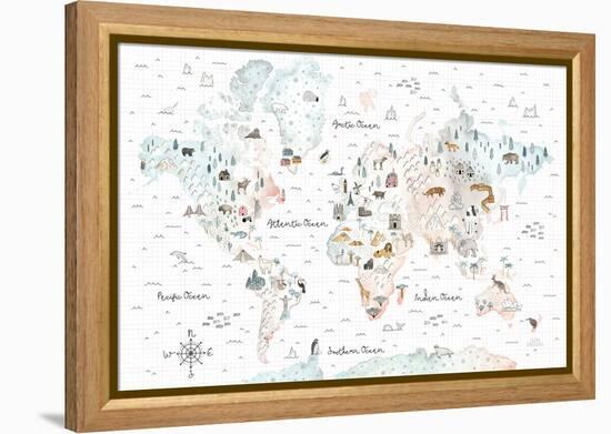 World Traveler I-Laura Marshall-Framed Stretched Canvas