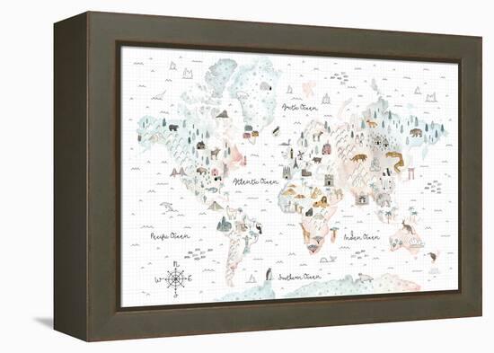 World Traveler I-Laura Marshall-Framed Stretched Canvas