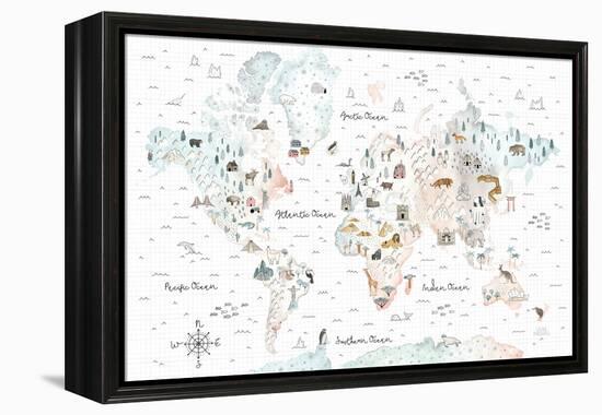 World Traveler I-Laura Marshall-Framed Stretched Canvas