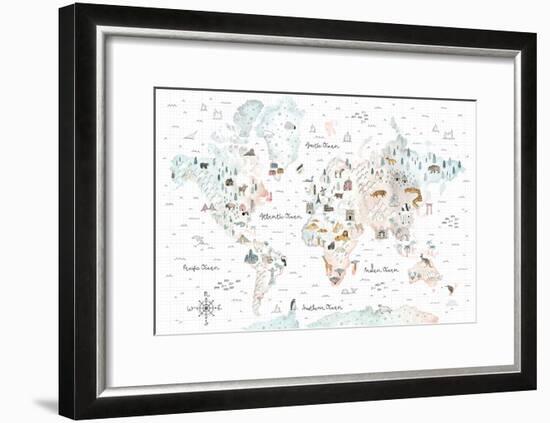 World Traveler I-Laura Marshall-Framed Art Print