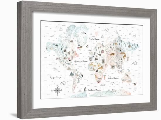 World Traveler I-Laura Marshall-Framed Art Print