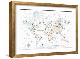 World Traveler I-Laura Marshall-Framed Art Print