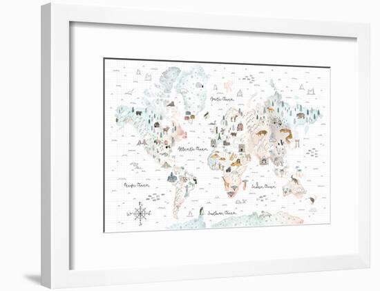 World Traveler I-Laura Marshall-Framed Art Print