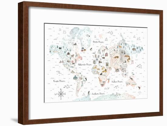 World Traveler I-Laura Marshall-Framed Art Print