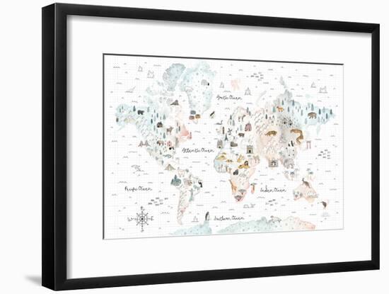 World Traveler I-Laura Marshall-Framed Art Print