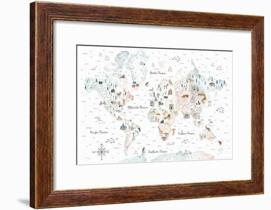 World Traveler I-Laura Marshall-Framed Art Print